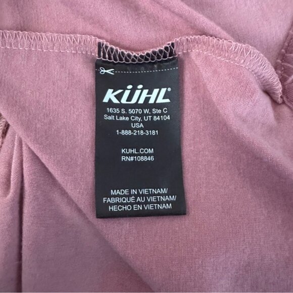 Kuhl pink stretch knit‎ activewear summer dress ladies L - Picture 4 of 8